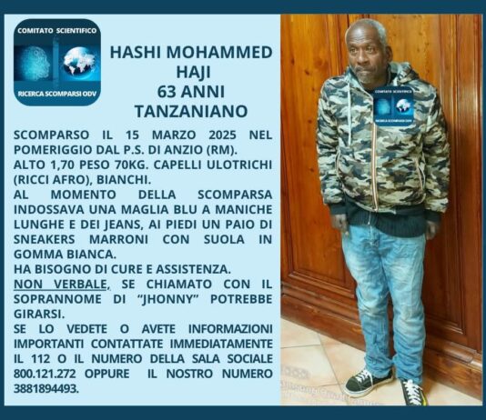 Scomparso da ieri, le ricerche tra Nettuno e Aprilia