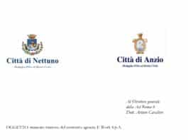 I sindaci di Anzio e Nettuno scrivono al direttore della ASL6 in merito al Mancato rinnovo contratto lavoratori E Work