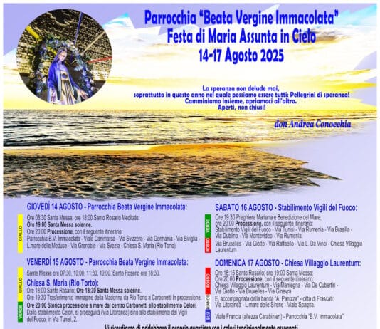 Dal 14 al 17 agosto a Torvaianica la festa di Maria Assunta in cielo