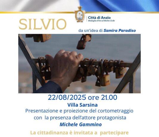 Anzio, 22 agosto: “Silvio” e il valore dell’appartenenza. Venerdì il cortometraggio a Villa Sarsina