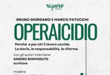 Sabato 18 ottobre alla Fattoria Riparo di Anzio l’incontro   sul libro che indaga e denuncia la strage infinita dei morti sul (di) lavoro