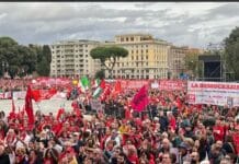 In 200mila a Roma con la Cgil per chiedere l’aumento dei salari, delle pensioni e contro il riarmo