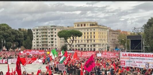 In 200mila a Roma con la Cgil per chiedere l’aumento dei salari, delle pensioni e contro il riarmo