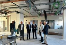 Messa con il Vescovo in ospedale e sopralluogo nei cantieri di ostetricia e ginecologia