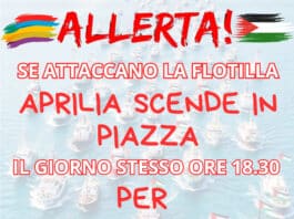 Se attaccano la flottiglia Aprilia scende in piazza