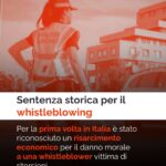Riconosciuto il diritto al risarcimento del danno morale a una whistleblower