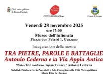 Genzano, 28 novembre la mostra “Tra pietre, parole e battaglie: Antonio Cederna e la via Appia Antica”