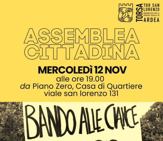 Ardea, “Aprite i Parchi” oggi 12 novembre assemblea pubblica a Tor San Lorenzo