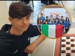 Jacopo De Lellis mondiale di dama, sesto posto per il talento di Cisterna
