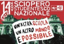 Venerdì sciopero studentesco in tutta Italia: “un’altra scuola, un altro mondo è possibile”