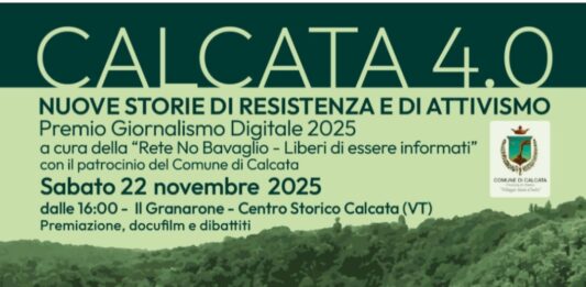 Sabato 22 novembre: la 6° edizione di Calcata 4.0 dedicato al giornalismo digitale e alle nuove storie di resistenza e attivismo