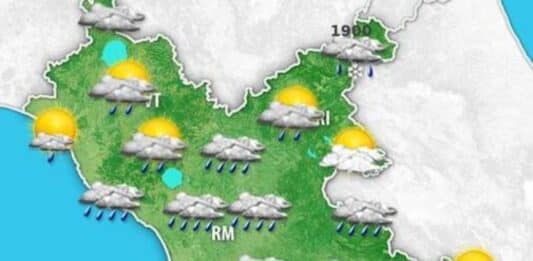 Maltempo allerta nel Lazio, previsti rovesci e vento forte