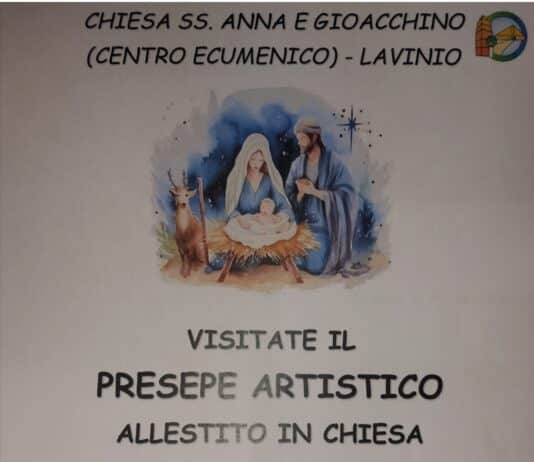 Lavinio, il Presepe artistico allestito nella Chiesa dei Santi Anna e Gioacchino (Centro Ecumenico)