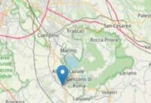Scossa di terremoto di magnitudo 2.6 ai Castelli romani epicentro vicino ad Ariccia. Il sisma sentito anche a Roma