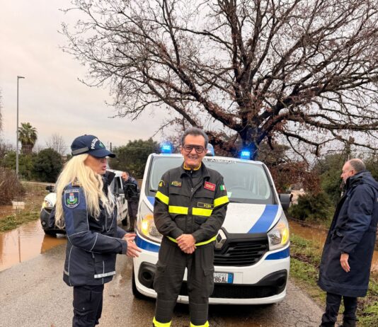 Maltempo a Nettuno, il sindaco Burrini ringrazia la Protezione Civile