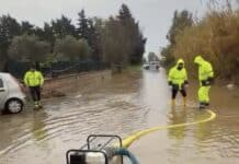 Maltempo, allagata via Cipriani. Intervengono Polizia Locale e Protezione civile