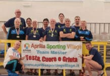 Nuoto. Pioggia di medaglie per l’Aprilia Sporting Village ai Regionali del Lazio