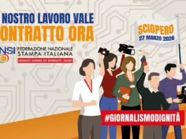 27 marzo: giornalisti in sciopero «per il rinnovo del contratto, per il futuro dell’informazione»
