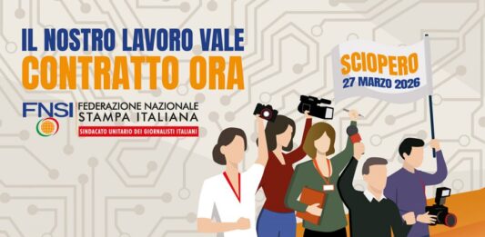 27 marzo: giornalisti in sciopero «per il rinnovo del contratto, per il futuro dell’informazione»