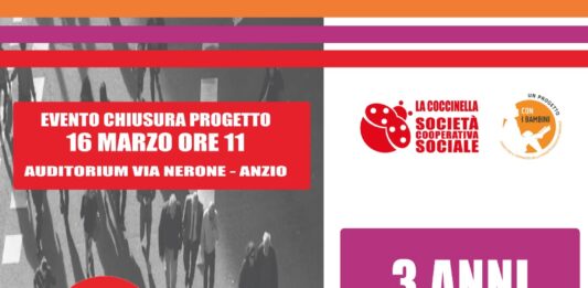 Comunità in Cantiere, il 16 marzo ad Anzio l’evento finale del progetto