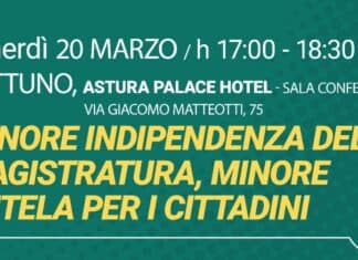 Nettuno, il 20 marzo l’incontro “Giusto dire NO” all’Astura Palace