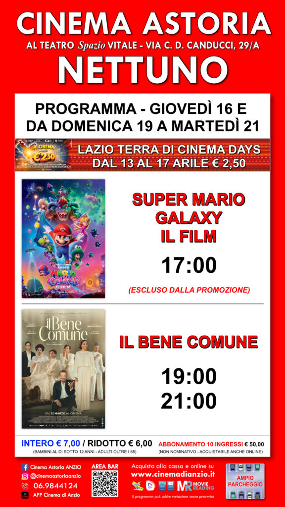 Cinema Astoria, i film in programma dal 16 al 22 aprile 6