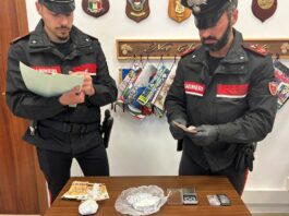 Operazione antidroga a Velletri, sequestrati cocaina e contanti