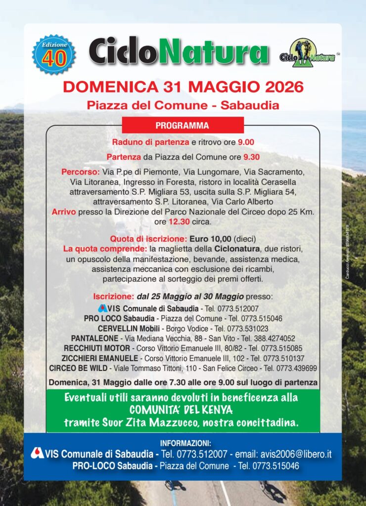 Ciclonatura, domenica 31 maggio torna la storica manifestazione all’insegna di natura e solidarietà 1