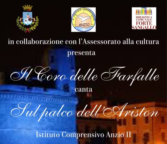 Nettuno, 20 maggio, al Forte Sangallo “Il Coro delle Farfalle” con lo spettacolo musicale “Sul palco dell’Ariston”