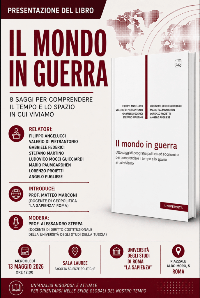 “Il Mondo in Guerra” sbarca alla “Sapienza”. Il 13 maggio la presentazione 1