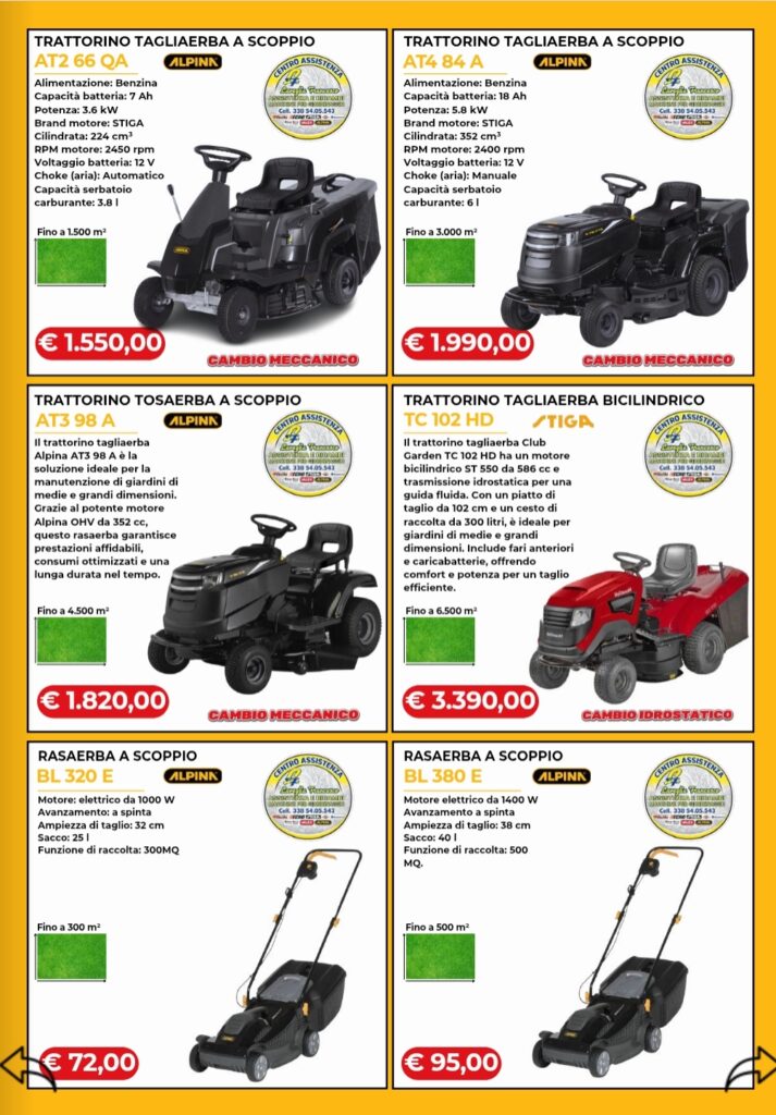 Ferramenta Brico Bonomi, nuove offerte: trattorini, tagliaerba, piscine, pellet 7