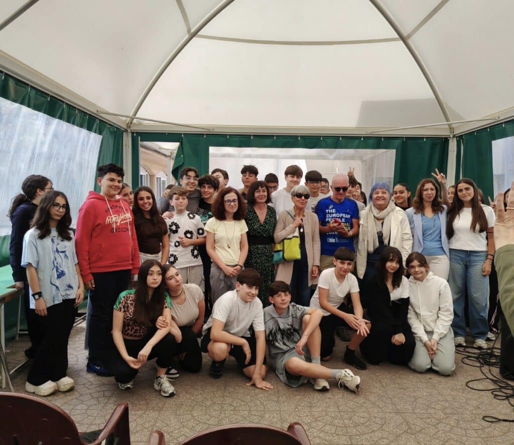 La visita a Nettuno di Giovanni Bloisi, il “Ciclista Europeo della Memoria” 2