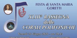 Dal 26 al 28 giugno a Nettuno la 43ª rassegna delle coralli polifoniche per la festa di Santa Maria Goretti In Libera Uscita 29