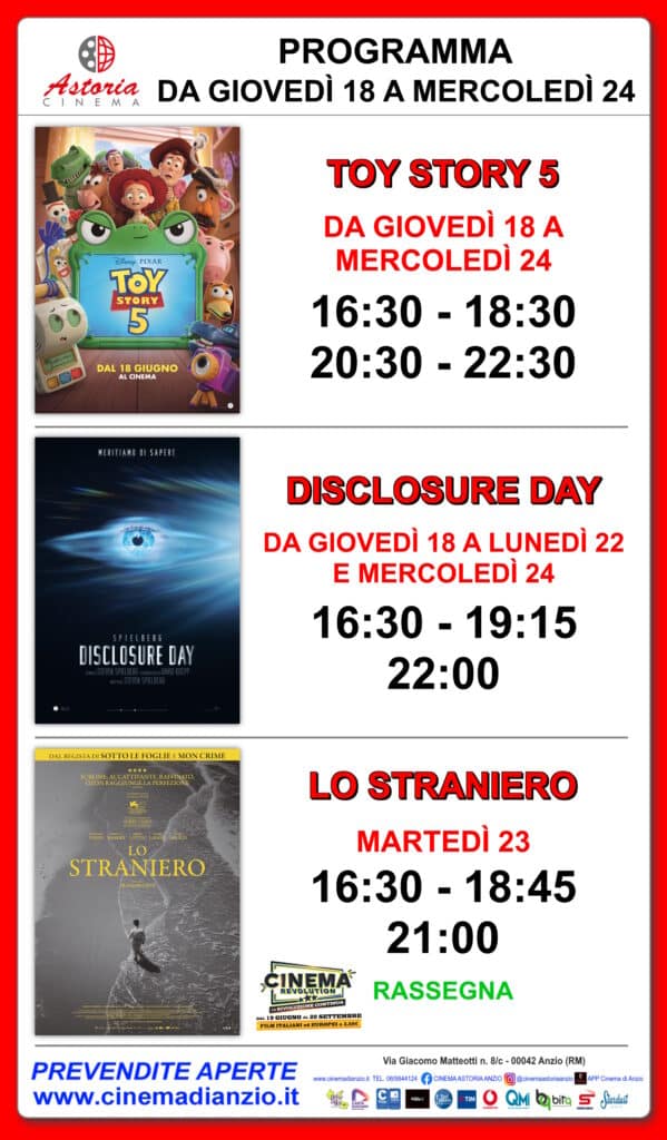 Cinema Astoria Anzio, I film in programma dal 18 al 24 giugno 3