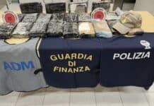 Sequestrati al porto di Civitavecchia 23 kg di cocaina proveniente da Barcellona