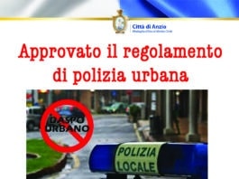 Anzio, Approvato il regolamento di polizia urbana. Daspo per chi mette a rischio la sicurezza
