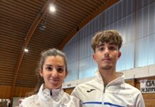 Anzio Scherma: Giuseppe Ladaresta e la maestra Giorgia Fontana a Schermafutura