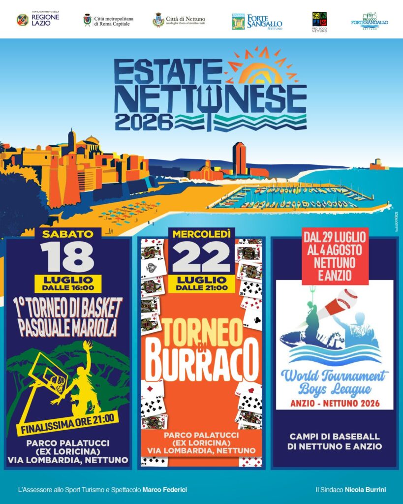 Estate Nettunense 2026: musica, sport e grandi eventi fino a settembre, in piazza Tony Esposito e Don Cash 4