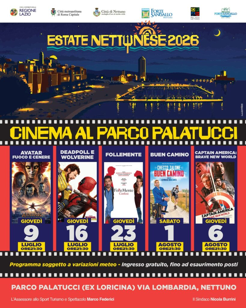 Estate Nettunense 2026: musica, sport e grandi eventi fino a settembre, in piazza Tony Esposito e Don Cash 1