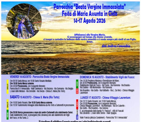 Torvaianica, festa di Maria Assunta in Cielo, la lettera ai parrocchiani di don Andrea Conocchia
