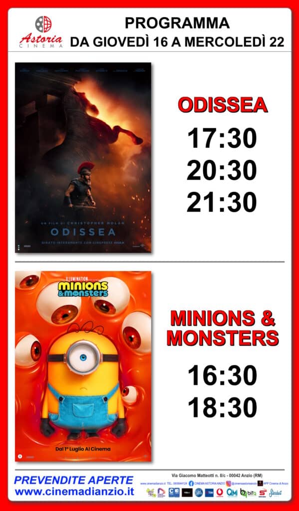 Cinema Astoria Anzio, i film in programma dal 16 al 22 luglio 3