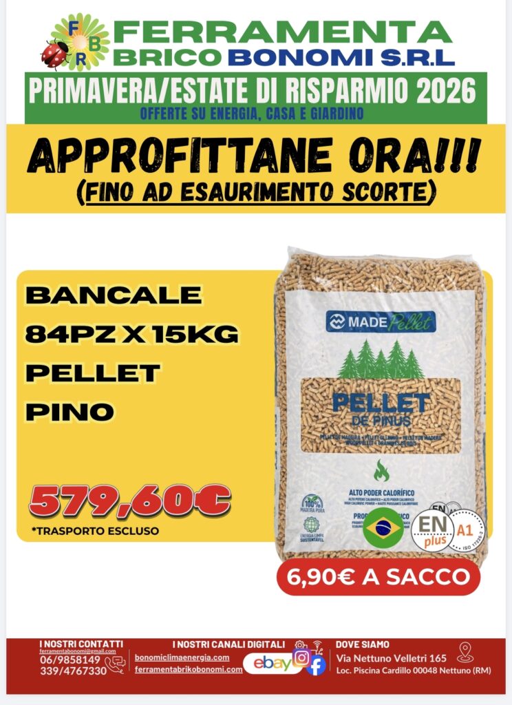 Ferramenta Brico Bonomi, offerte pellet: approfittane ora! 5