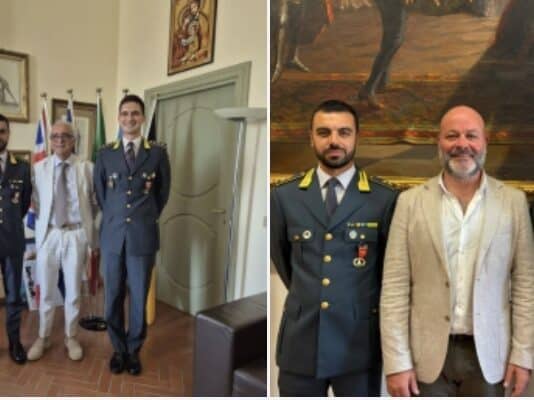 I sindaci di Anzio e Nettuno hanno salutato il comandante la Guardia di Finanza Cristiano Simonitti e accolto il nuovo comandante Diego Abbatiello
