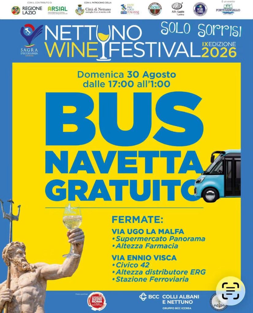 Oggi il Nettuno Wine Festival, un percorso enogastronimico di eccellenza 2