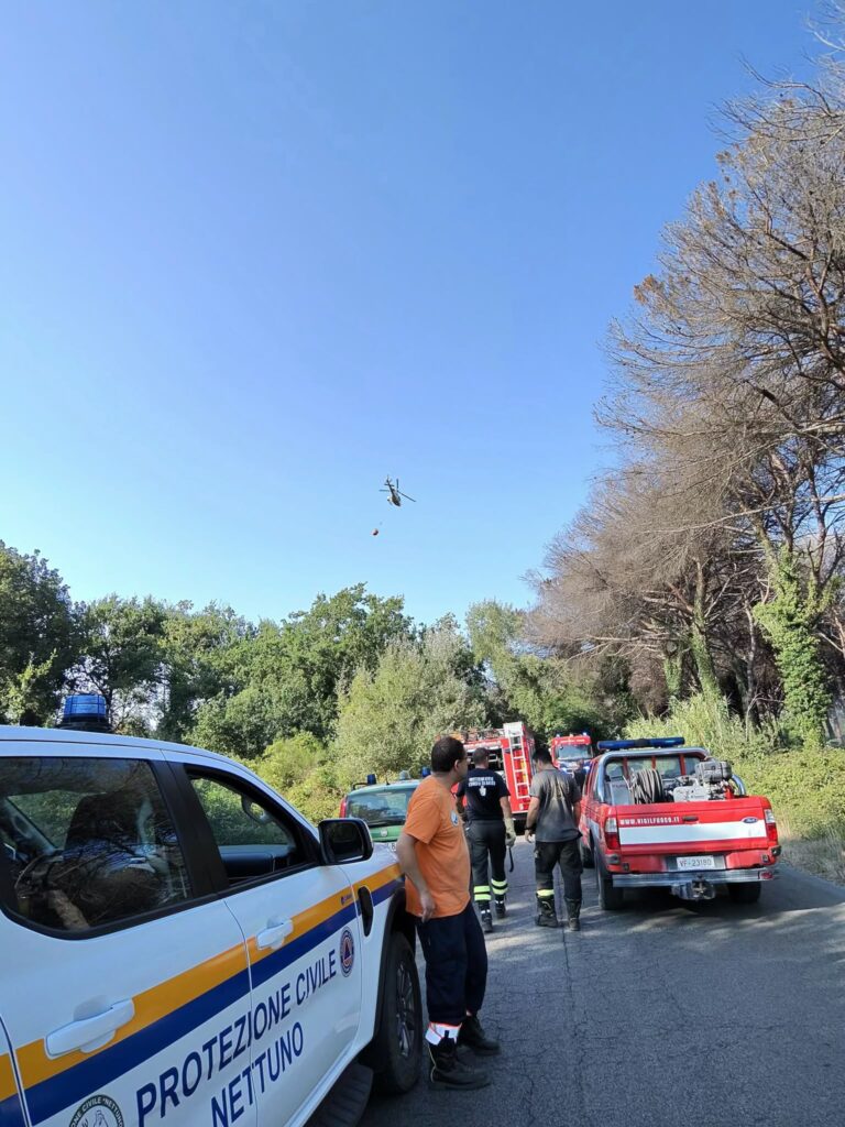 Incendio alla pineta Campana: vigili del fuoco e protezione civile ancora in azione 1 Incendio alla pineta Campana: vigili del fuoco e protezione civile ancora in azione 1
