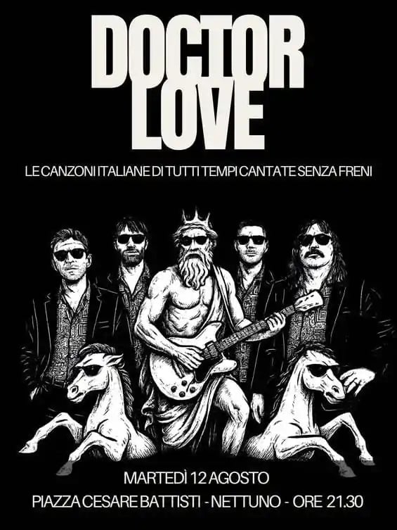 Gli eventi dell'estate Nettunese del 12 e 13 agosto, questa sera spettacolo dei Doctor Love 1 Gli eventi dell'estate Nettunese del 12 e 13 agosto, questa sera spettacolo dei Doctor Love 1