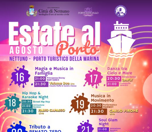 Nettuno, dal 16 al 30 agosto “Estate al Porto”