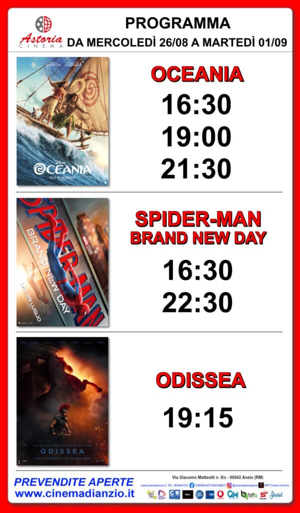 Cinema Astoria Anzio, i film in programma dal 26 agosto al 1° settembre 3