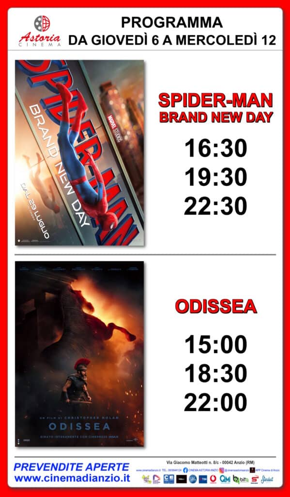 Cinema Astoria Anzio, i film in programma dal 6 al 12 agosto 3 Cinema Astoria Anzio, i film in programma dal 6 al 12 agosto 3
