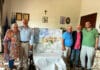 “Nettuno fuori dalla nebbia”, Leonardo Leonardi e Silvana Maltese donano un quadro a Burrini In Libera Uscita 22